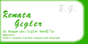 renata gigler business card